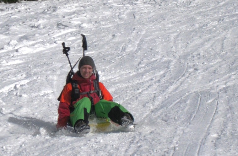 Schlittenfahren Bayerischer Wald Zipflbob-Schneeschuhtour Dreisessel Speed and Snow Schneeschuhtour