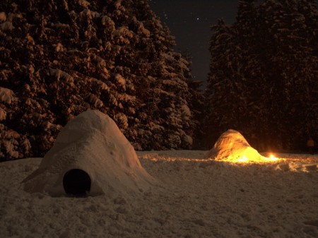 Bayerischer Wald Schneeschuhwandern Schneeschuhwanderungen Dreisessel Dreiländereck Schneeschuhtouren Igluseminare