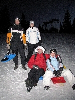 Rodeln Bayerischer Wald Schneeschuhwandern Zipflbobnacht