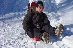 Zipflbob-Schneeschuhtour Speed and Snow Schneeschuhwanderung Bayern Schneeschulaufen Schlittenfahren
