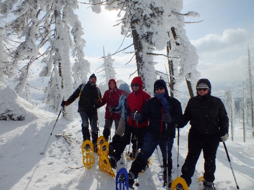 Schneeschuhwandern Arber Schneeschuhtouren Chamer Hütte Hüttenschneeschuhtour