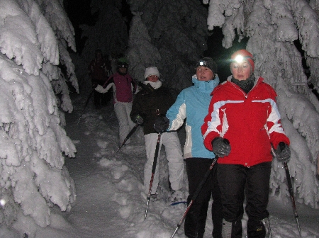 Schneeschuhnacht Schneeschuh-Fackelwanderung